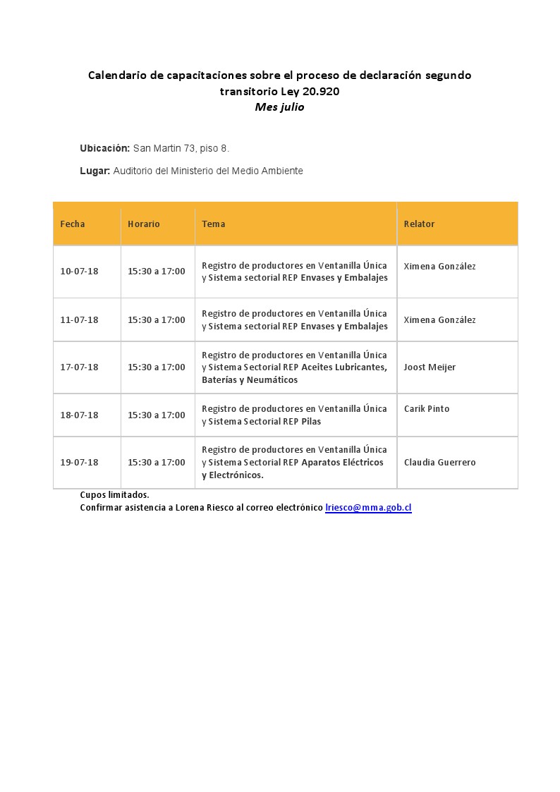 Declaración Ley REP